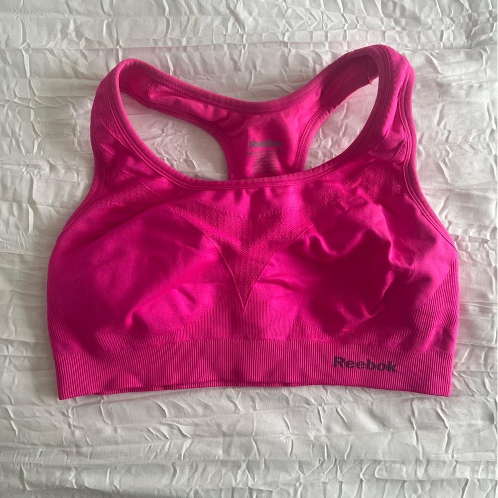 Pink Reebok Sports Bra Size M (Gently Used)